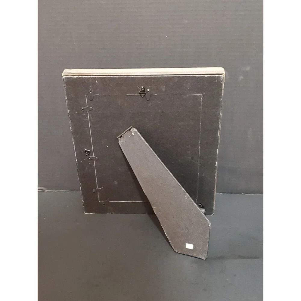 Solid Wood Rustic Photo Frame 7.5 x 9.5 Distressed Style Grey 13.25